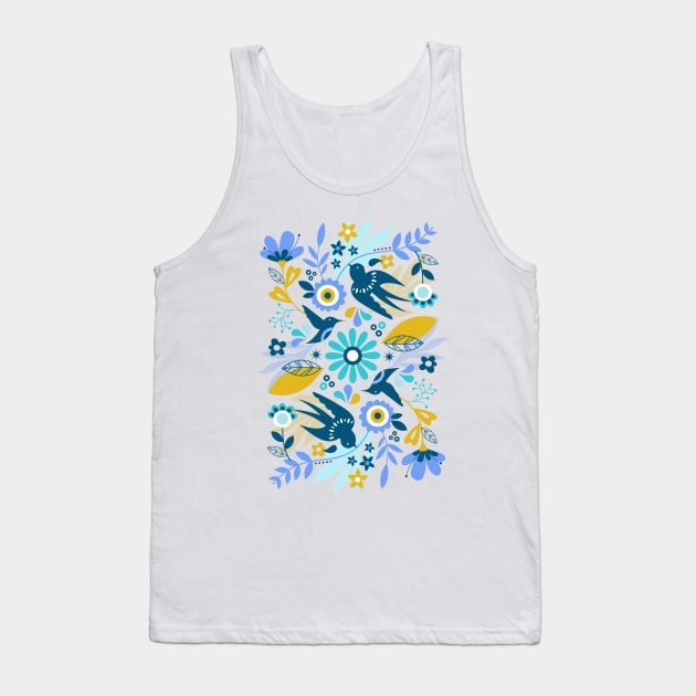 Folk Art Style Tank Top by mil_papeles